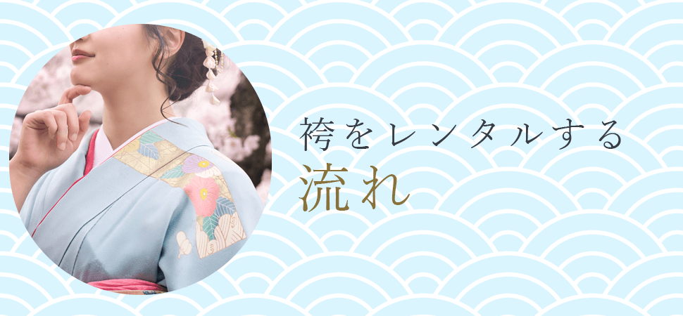 袴をレンタルする流れの画像